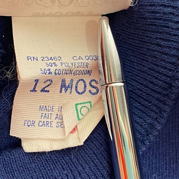 Vintage Snoopy Happy Dancing Dress Bodysuit Size 12 Months Blue w Pink Trim - Picture 6 of 6